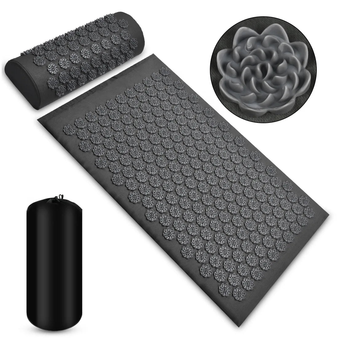 LotusMat™ – Tapis d’Acupression Éco pour Dos, Cou et Pieds