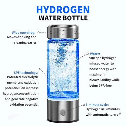 HydroPure™ - Bouteille d'eau Hydrogénée