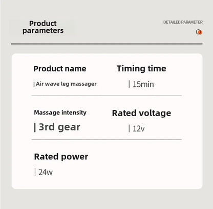 AirCover™ Masseur Électrique Jambes & Mollets