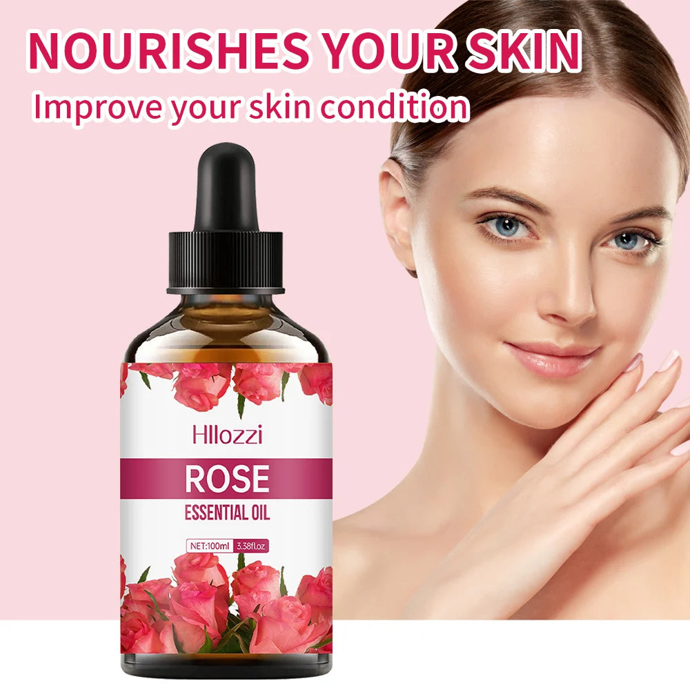 Hllozzi Premium-Huile Essentielle à la Rose
