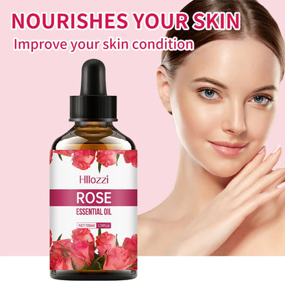 Hllozzi Premium-Huile Essentielle à la Rose