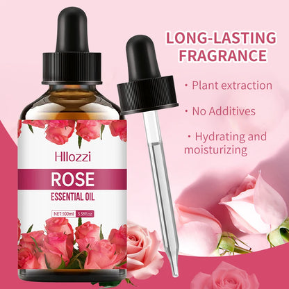 Hllozzi Premium-Huile Essentielle à la Rose